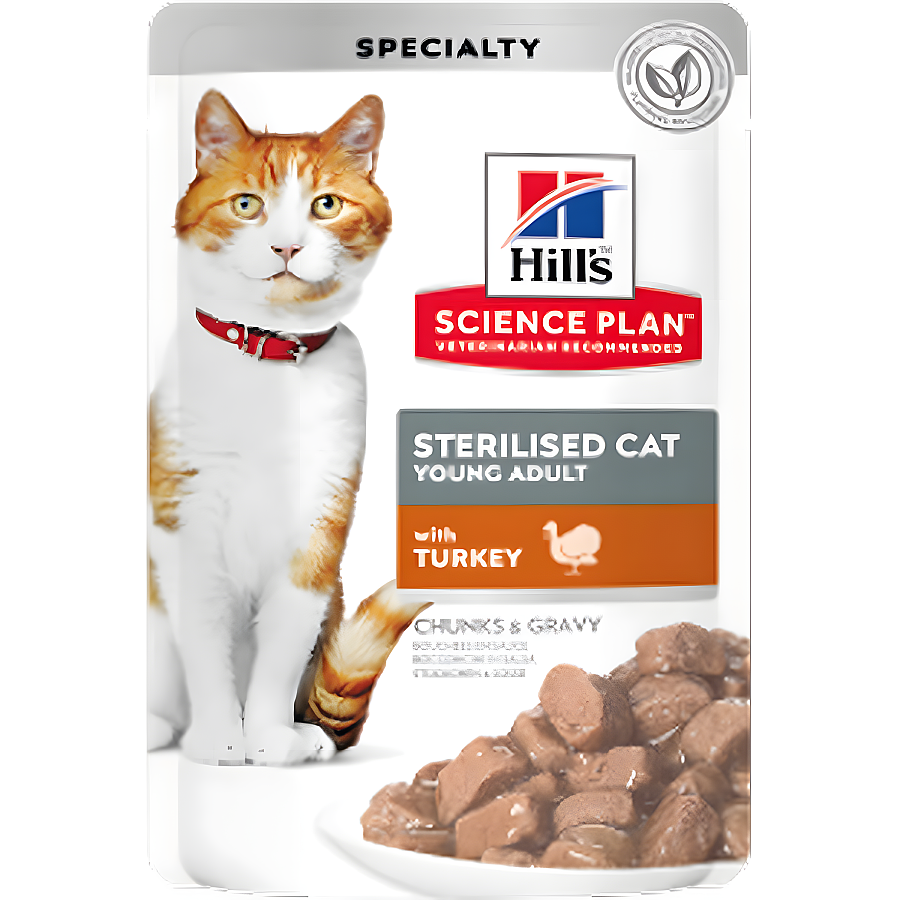 Hill's Kısırlaştırılmış Hindili Kedi Yaş Maması 85 Gr - 1