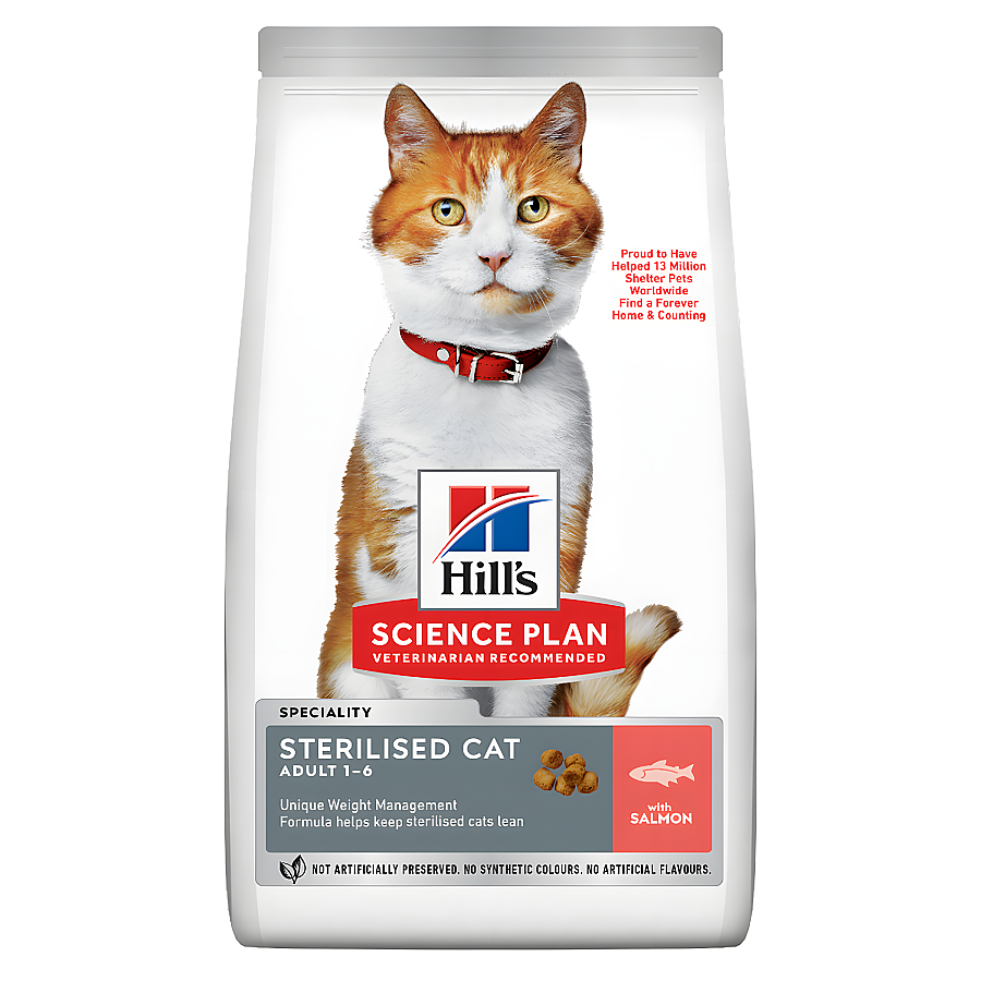 Hill's SP Somonlu Kısırlaştırılmış Yetişkin Kedi Maması 3 Kg - 1