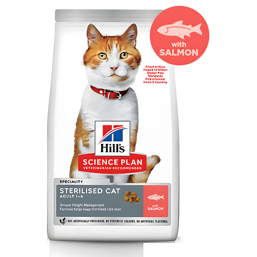 Hill's SP Somonlu Kısırlaştırılmış Yetişkin Kedi Maması 1,5 Kg - 1