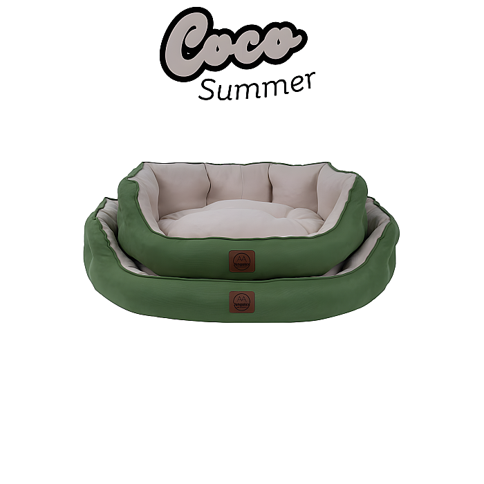 Jungolica Coco Summer Yeşil Kedi ve Köpek Yatağı L - 3