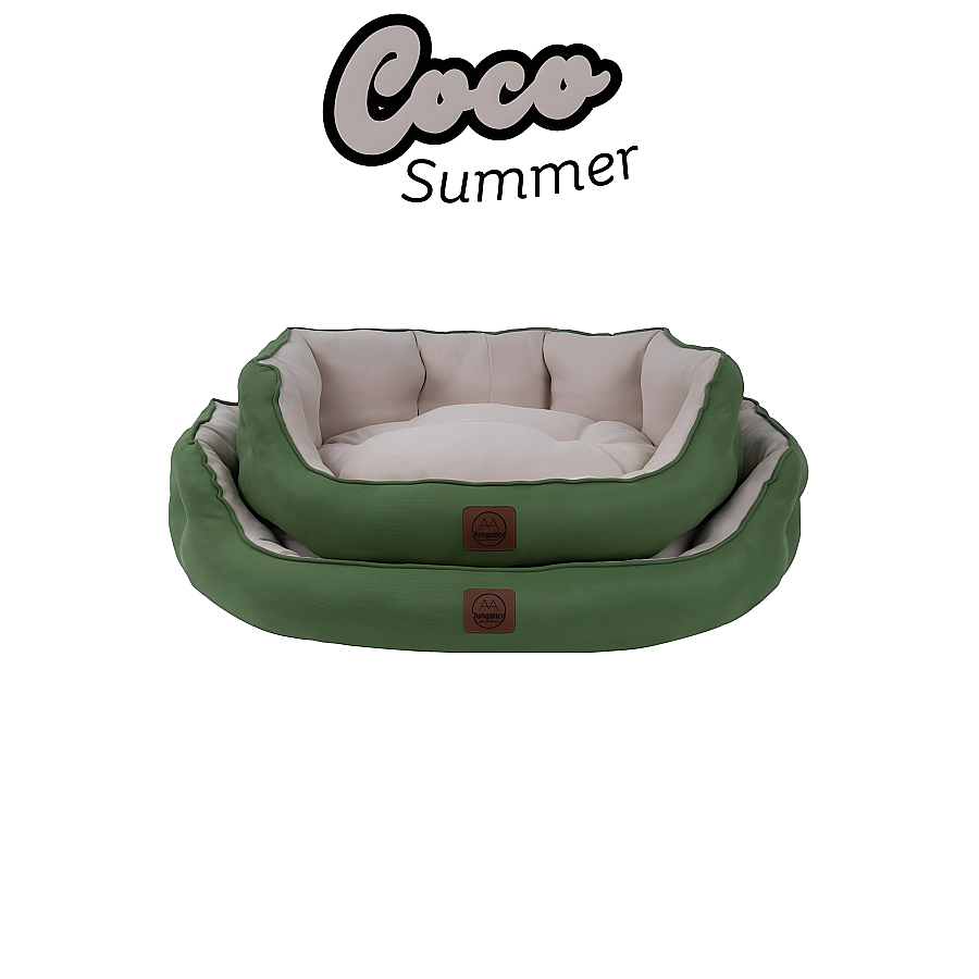 Jungolica Coco Summer Yeşil Kedi ve Köpek Yatağı L - 3