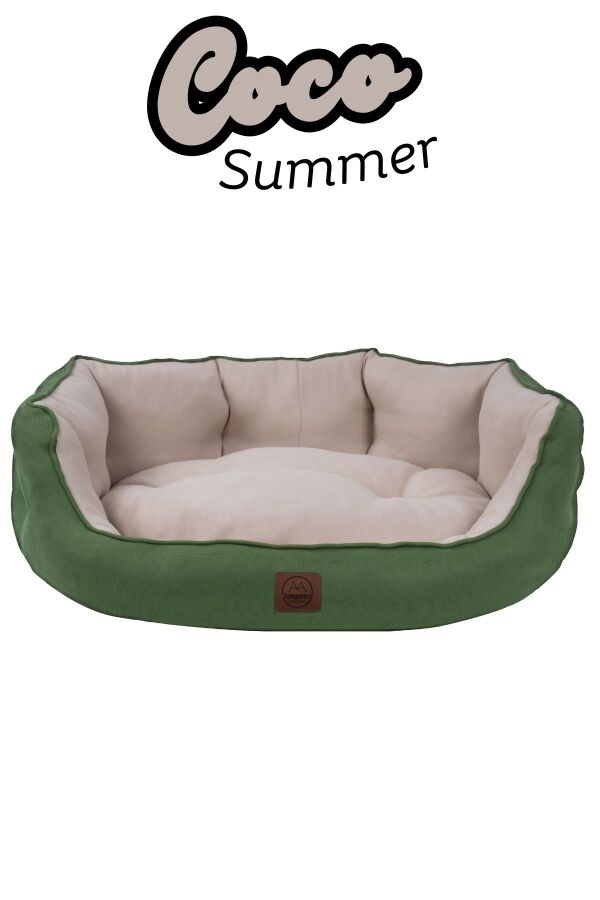 Jungolica Coco Summer Yeşil Kedi ve Köpek Yatağı L - 5