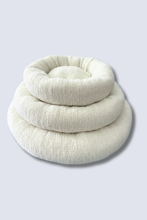 Jungolica Teddy Donut Ekru Evcil Hayvan Yatağı S - 6