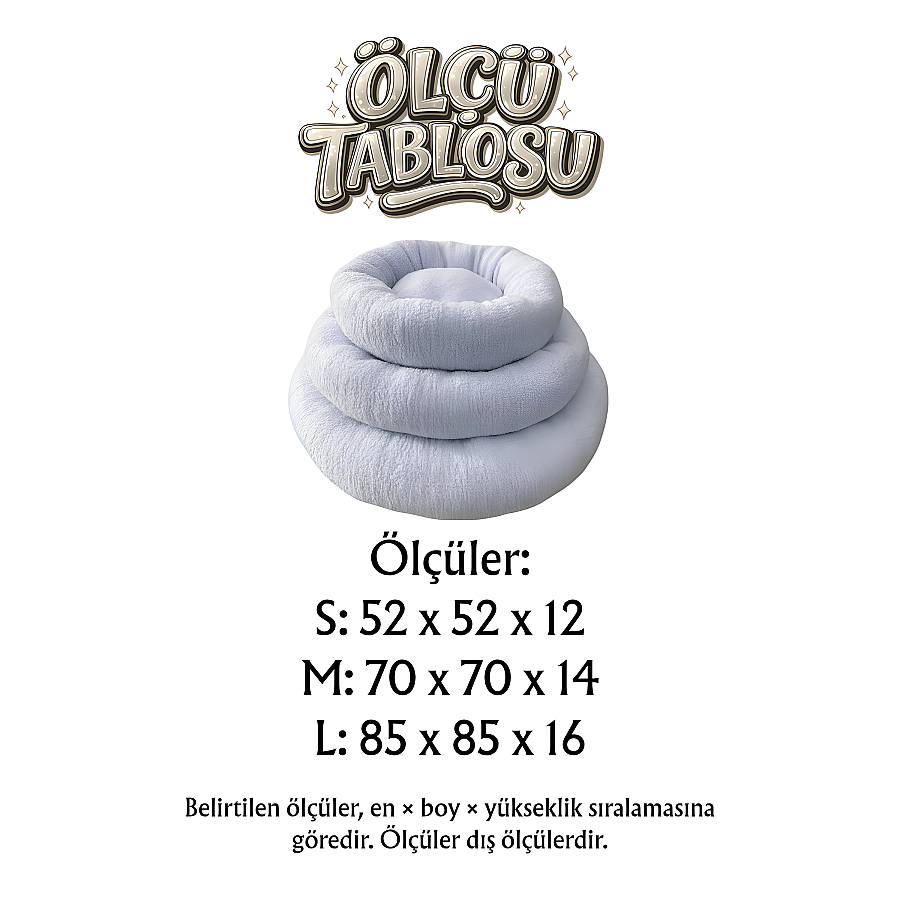 Jungolica Teddy Donut Gri Yatak S - 4