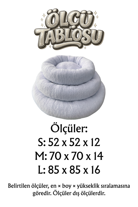 Jungolica Teddy Donut Gri Yatak S - 3