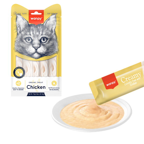 Wanpy Tavuklu Kedi Krema Ödülü 5x14 Gr - 2